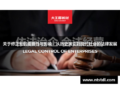 关于修正案的重要性与影响:从历史演变到现代社会的法律发展 关于修正案的重要性与影响:从历史演变到现代社会的法律发展